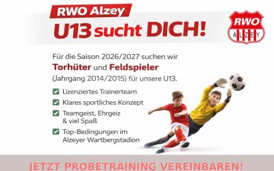RWO Alzey U13 sucht DICH!